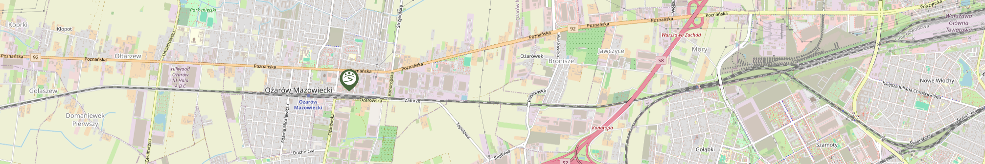Mapa poglądowa dojazdu do gabinetu
